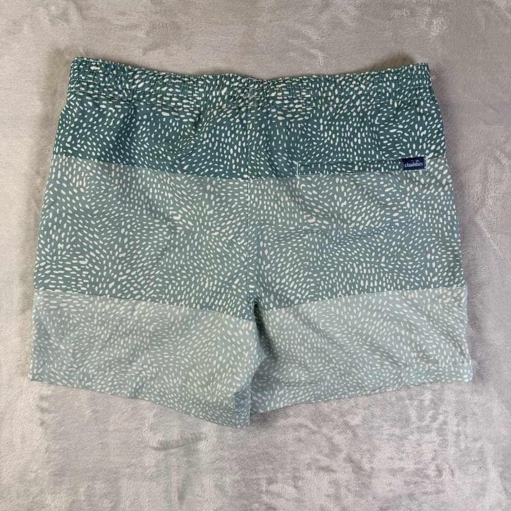 Chubbies The Whale Sharks Swim Trunks Shorts‎ Men's Small Blue Spotted Vacation